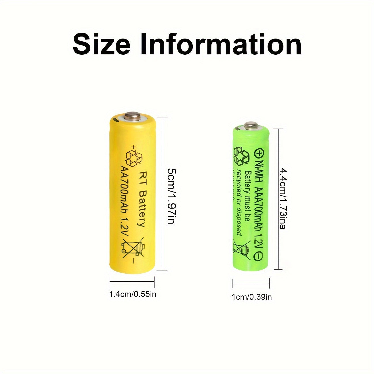 Rechargeable AA AAA Batteries with Charger Kit 16pcs 1.2V 700mAh NiMH Pre-Charged Smart 4-Bay USB Charger Independent Slots Fast Charging for Remote Clock Toy