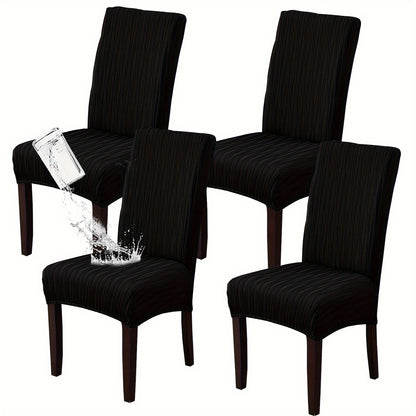 4/6pcs Of Stain-resistant Dining Chair Covers, Restaurant Furniture Protective Covers, Winter Christmas Decor Pet Furniture Protection, Removable And Easy-to-clean Stretch Dining Chair Covers, Valentine's Day Home Decorations