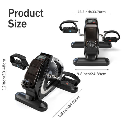 Portable Elliptical Trainer, Mini Exercise Bike For Home & Office, LCD Display, 8 Resistance Levels, Silent Anti-Slip Design, 350lb Capacity, For Arm & Leg Pedal Training, Ideal For Home, Office & Seniors