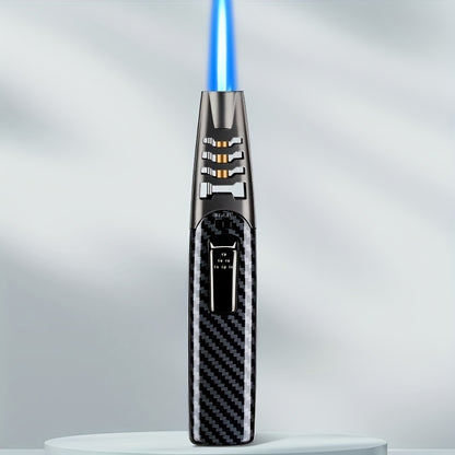 (Excluding Butane Gas) Outdoor Windproof Lighter - Adjustable High-Temperature Flame. with Safety Lock. Suitable for Kitchen, Baking, Caramel Pudding, Welding, Modern Lighter, Sturdy Design, Baking Tools, Reliable Ignition, Home Chef