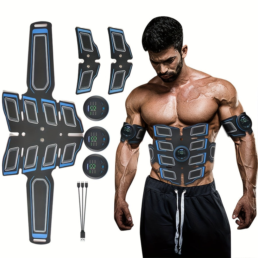 EMS Fitness Massage Belt, EMS Muscle Training Stimulator, EMS Low Frequency Physiotherapy Instrument, 6 Modes Of 18 Intensity Levels Of Rechargeable Massager, Christmas Gift