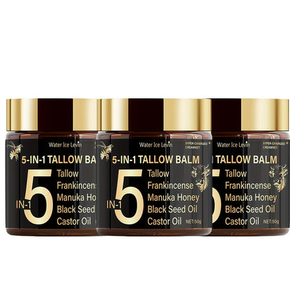 A Moisturizing Cream Made with Beef Tallow And Honey, Enriched with Castor Seed Oil for Triple Nourishment. It Has a Lightweight Texture That Refines The Skin, Provides Deep Hydration, Locks in Moisture, And Improves Complexion