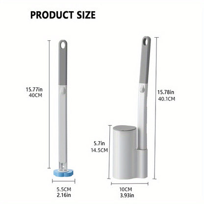 Disposable Toilet Brush Set with Replacement Brush Heads Wall Mounted or Floor Standing Bathroom Cleaning Brush Kit Hygienic No-Touch Design 19 25 31 37 49 Piece Set or Heads Only Options