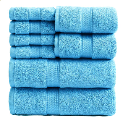 UToPantica 16pcs/8pcs Luxurious Soft Towel Set | 2/4 Bath Towels, 2/4 Hand Towels, 4/8 Washcloths Luxurious, Soft, Skin Friendly, Good Water Absorption, Quick Drying, Thickened Bathing Towel, Suitable For Home, Hotel, Travel, Fitness, Beauty SPA