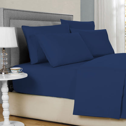 Bibb Home 2000 Thread Count 6 Piece Bamboo Sheet Set – Summer Satin Cooling, Deep Pocket, 6-Pc Egyptian Luxury, Bonus Pillowcases