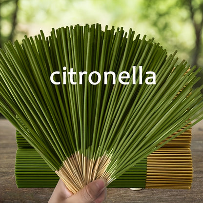 202pcs High-Quality Citronella Incense Sticks, 8.66inch Long, Essential Oil Infused, Aroma Rich & Mellow, Durable Burn, Ideal for Meditation & Yoga