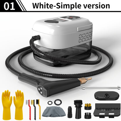 High-pressure And High-temperature Steam Cleaner, Household Steam Cleaner Handheld, High-temperature Carpet Cleaner, Easy to Carry, LCD Display, Multi-speed Control Button, Suitable for Kitchen Fume, Sofa, Tile Gap Cleaning