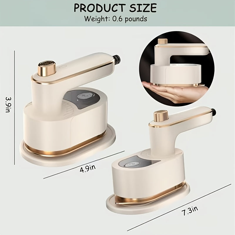 Mini Portable Folding Steam, 180° Rotating New Steamer for Clothes, Fast Heating, Handheld, Quick Wrinkle, Compact Handheld Steam for Travel, College Dorm, Back to School, Apartment, Home Office