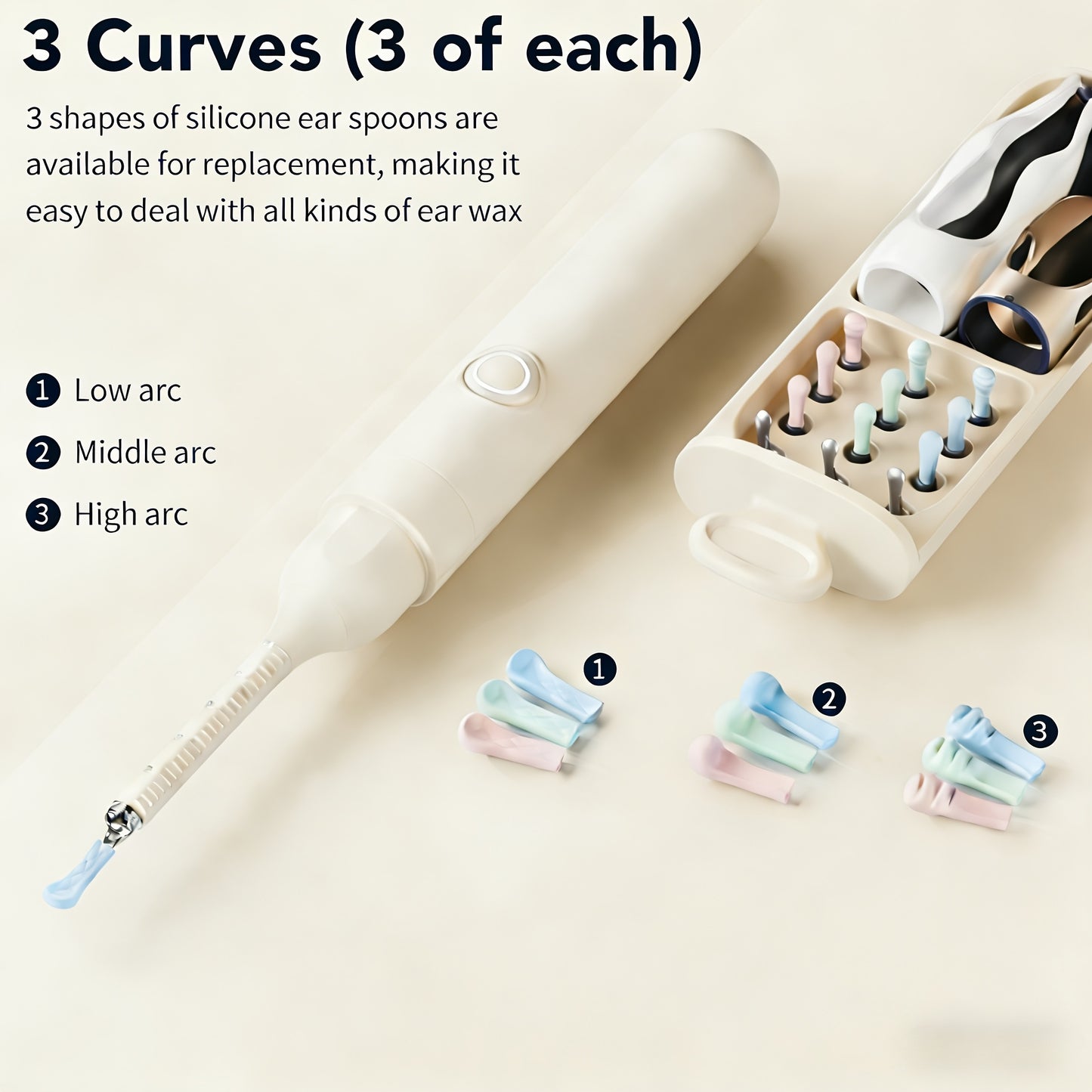12-in-1 Earwax Removal Tool Set with Camera, Ear Pick - Rechargeable Battery-Powered, Earwax Cleaner with Storage Box, Nose Picker, Ear Cleaning Kit, Ear Scope, Birthday Gifts, Local Warehouse