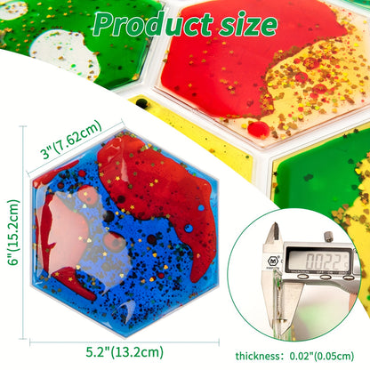 12pcs Liquid Tiles Vinyl Flexible Stickers, Wall Or Floor Decor And Stress Relief (5.9"X 5.9")