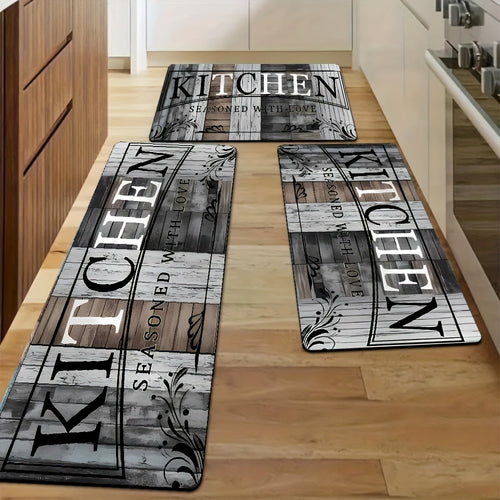 2pcs Diatom Mud Floor Mat - Anti-Slip Kitchen & Bath Suitable for Bathrooms, Laundries, Corridors - Machine Washable Diatomite Mat