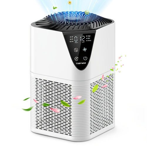 Air Purifiers for Large Rooms up to 1076 Sqft, H13 True HEPA Filter with Scented Sponge, 25dB Quiet Air Purifier for Bedrooms and Homes
