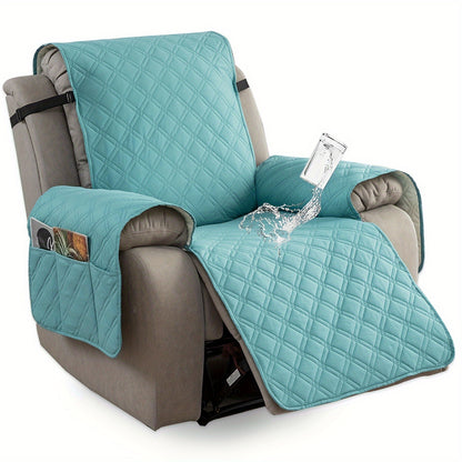 Multi-functional 23-inch Recliner Cover With Practical Pockets - Easy To Install, Scratch-resistant, Machine Washable, Suitable For Outdoor Use And Pet Protection, Easter Decoration