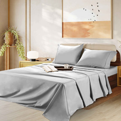 1000 Thread Count Pure Egyptian Cotton Sheet Set - Elasticized Deep Pocket All Around, Incredibly Soft and 16 inch Pocket Depth