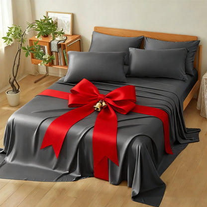 Luxury Bamboo Bed Sheet Set, Premium Bamboo Sheets Ultra Soft Queen Bed Sheet Breathable Bed Sheets Queen Set, 100% Viscose Derived From Bamboo, 5 Star Hotel Experience Bed Sheets Sets Up to 16" Deepth Bedding for Hot Sleepers Kids Bedding