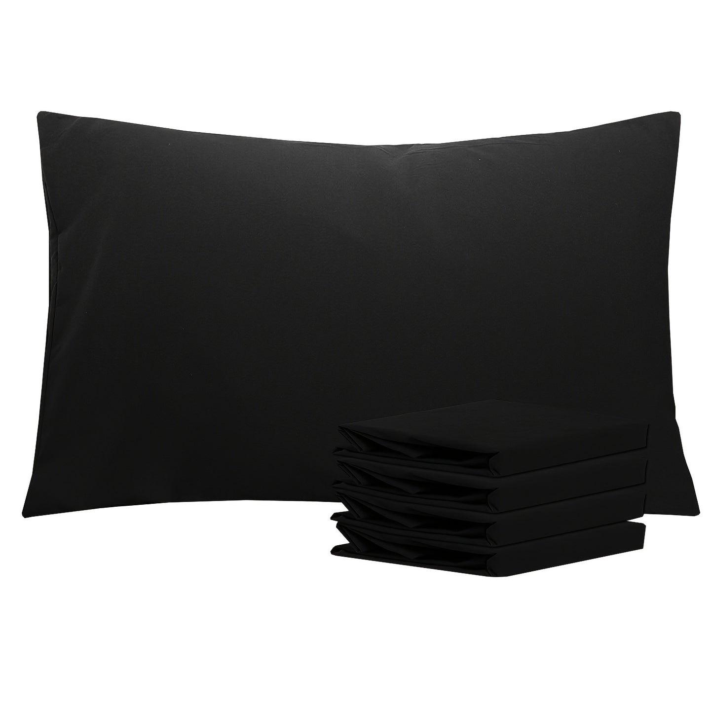 4 Pack 20x30 Brushed Microfiber Pillowcases | Envelope Closure, Soft, Wrinkle-Free, Fade-Resistant, Solid Color, Viscose Blend