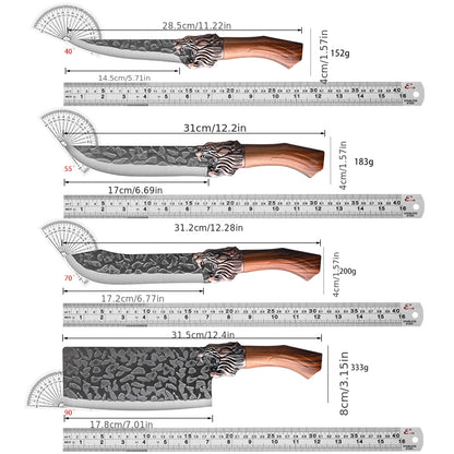 Professional Forged Stainless Steel Kitchen Knife Set, 7pcs/4pcs - Includes Boning Knife, Slicing Knife, Carving Knife, Fillet Knife, Butcher Knife, and Scissors. Suitable for Meat and Fish, Ultra-sharp and Durable Knives