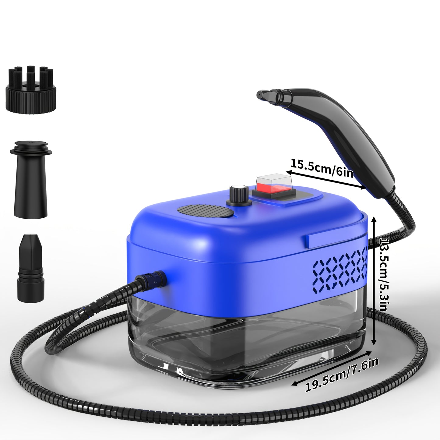 High Pressure Steam Cleaner, High Temperature Carpet Cleaner, Steam Cleaner Handheld, with 9 Gears Adjustment, LCD Display, 40.58oz Water Tank Capacity, Easy to Carry, Suitable for Kitchen Fumes, Sofas, Valentine's Day Gifts, Easter Gifts