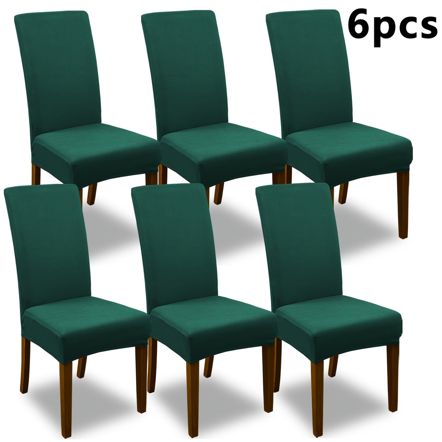 4pcs Set/6pcs Set Milk Elastic Home Kitchen Dining Chair Slipcover, Chair Cover, Furniture Protector For Wedding Office Living Room, Valentine'S Day Gift, Valentine'S Day Decorations