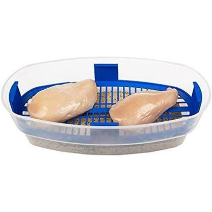 Cook's Choice XL Original Better Breader Batter Bowl- All-in-One Mess Free Breading Station Tool- Pour in Seasoning, Add Meat or Vegetables & Shake