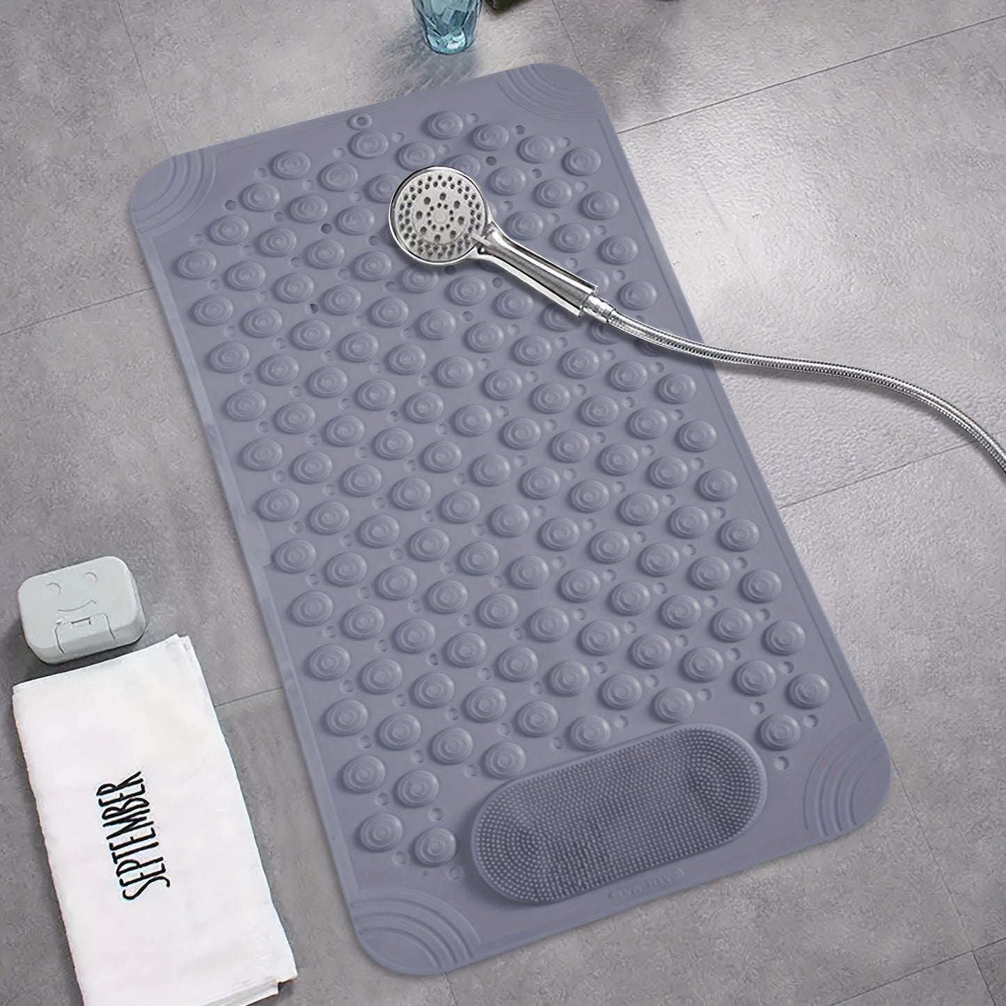 Anti-Slip Shower Mat with Massage Function - Extra Large Bath Tub Mat for Ultimate Safety And Comfort Bathtub Mat