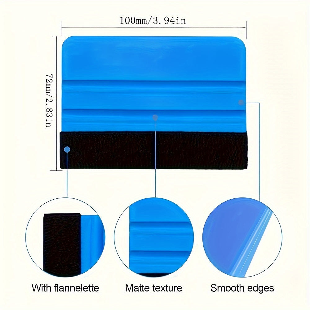 Car Film Tool Glass Cleaning Squeegee Color Change Transparent Film Tendon Scraper Plastic Water Squeegee Water Scraper