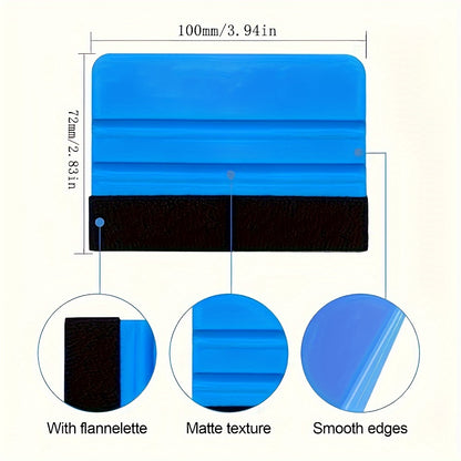 Car Film Tool Glass Cleaning Squeegee Color Change Transparent Film Tendon Scraper Plastic Water Squeegee Water Scraper