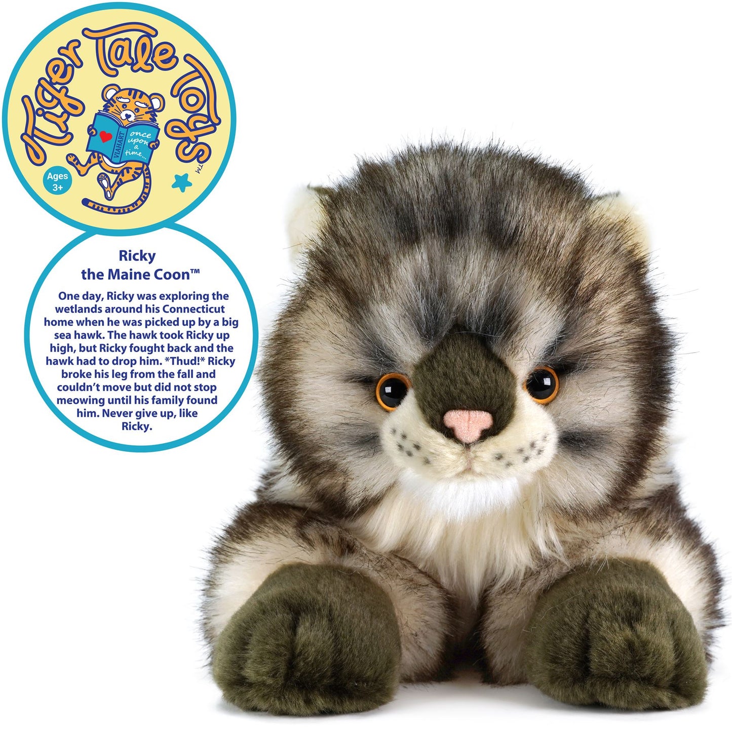 Ricky The Maine Coon - 16 Inch Stuffed Animal Plush - By Viahart