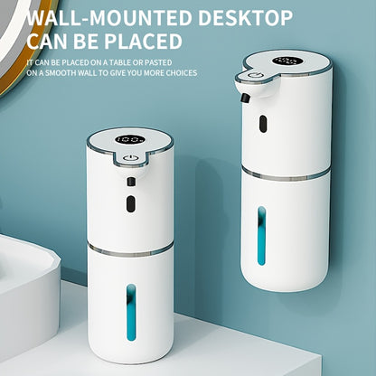 DONASIRA Brand, Automatic Sensor Soap Dispenser Suitable for Kitchens, Bathrooms, Restrooms. The Rechargeable Model Can Be Conveniently Placed On Countertops Or Mounted On Walls, Offering Touch-free with A Large Capacity And 4 Adjustable Settings