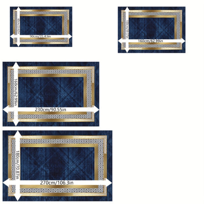 1pc Luxury Imitation Cashmere Anti-slip Rug Washable for Home Decor Rug for Living Room, Bedroom, Dining Room, Home Office, Basement, Outdoor Camping, Area Rugs Home Decoratio