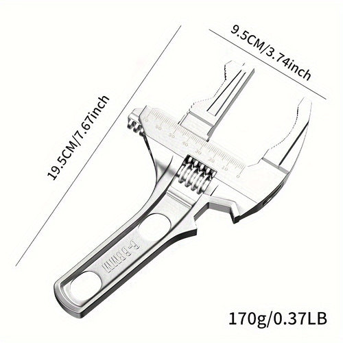 Multifunctional Bathroom Wrench Tool Saves Space And Has Various Functions, Adjustable Bathroom Wrench Saves Space And Multifunctional,  Double-ended Wrench Open-ended Wrench Bathroom Water Heating  And Sink Repair Tool