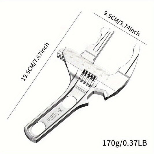 Bathroom Wrench Tool Multifunctional, Adjustable Double-Ended Open-End Wrench for Sink, Faucet, Water Pipe & Heating Repair, Space-Saving Plumbing Hand Tool for Home Bathroom Kitchen