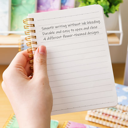 [Mother's Day Gifts] 8-Pack A6 Spiral Notebooks And Journals With Fresh Floral Designs, Portable Tear-Off Memo Pads With Paper Covers - Floral Design, Portable & Tear-Off-For Students & Office Workers - Mother's Day Gifts For Back To School & Office Suppl