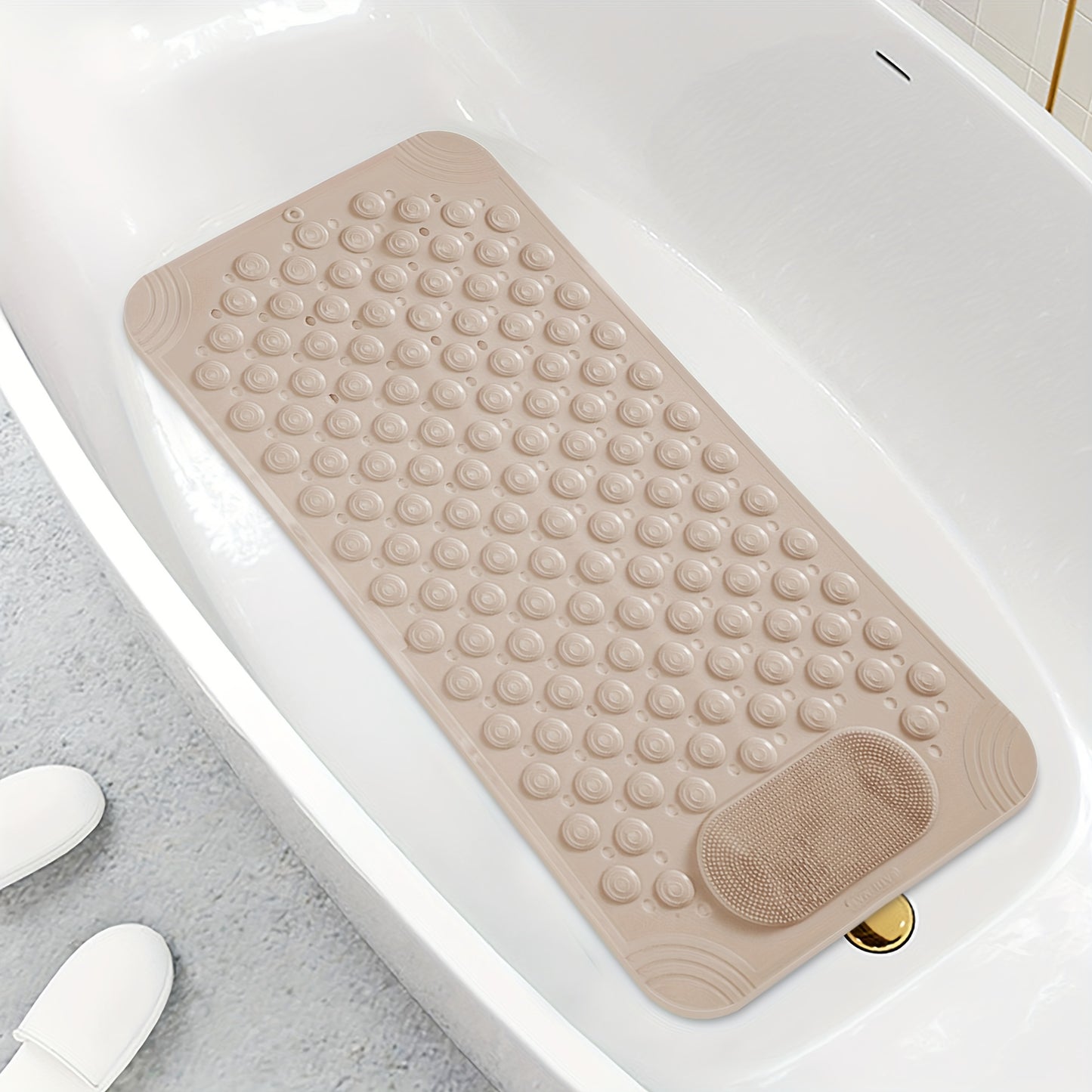 Anti-Slip Shower Mat with Massage Function - Extra Large Bath Tub Mat for Ultimate Safety And Comfort Bathtub Mat