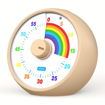 Visual Countdown Timer, 60-Minute Timer Suitable for Classrooms, Offices, Kitchens, And Desktops, Featuring Silent Operation for Effective Time Management