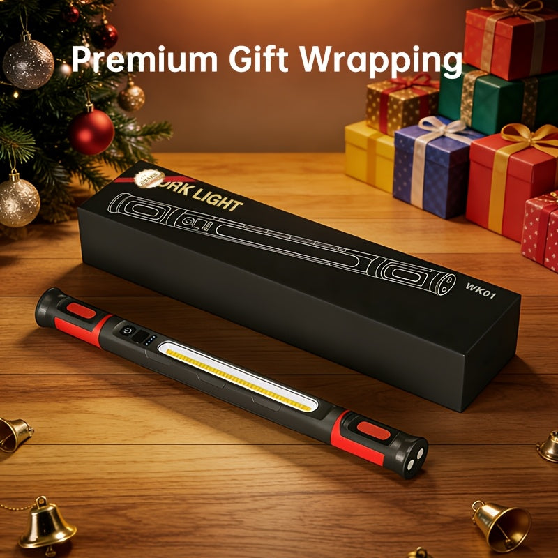 3000LM Underhood Work Light Bar, Rechargeable LED Work Light With Hanging Hook, Ideal For Auto Repair/ Mechanical Maintenance/ Garage Use/ Emergency Situations-Fathers Day Dad Gifts