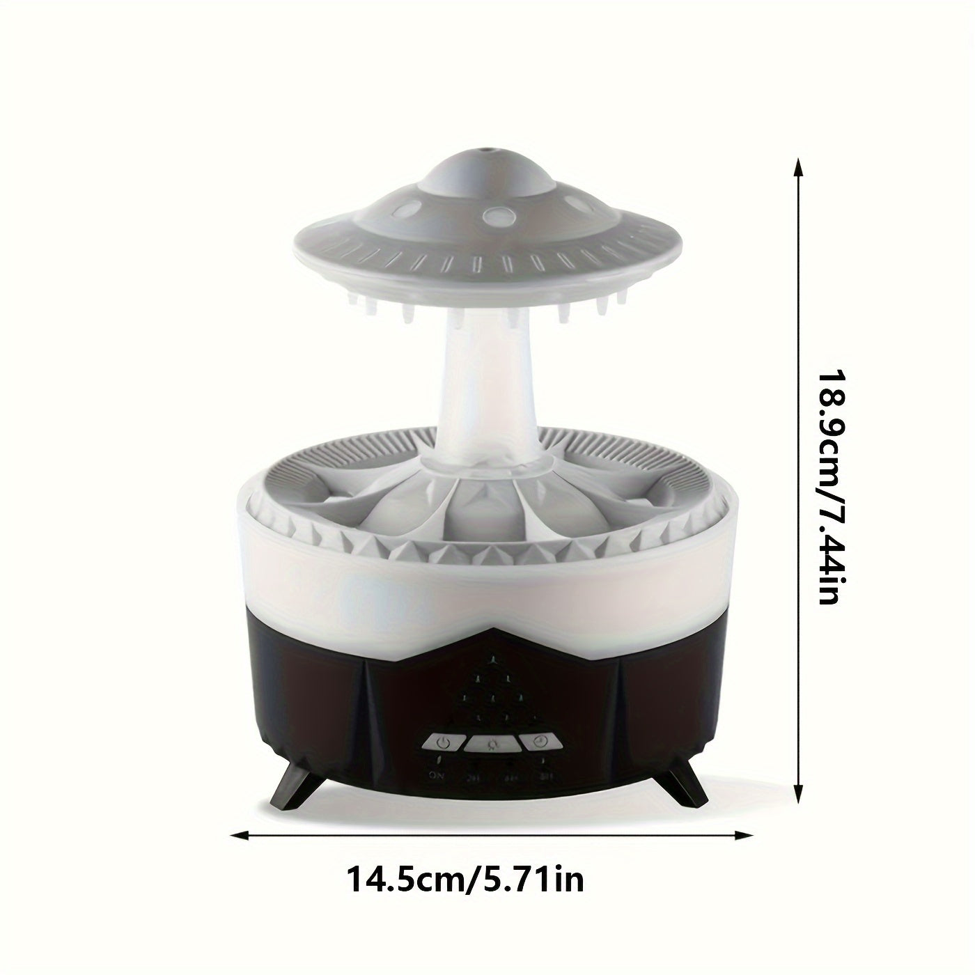 Large Capacity Aroma Diffuser & Humidifier | Intelligent Spray Atomizer with Water Drop Design for Home, Hotel, Restaurant & Office | Cool Mist Air Freshener Scent Diffuser White & Black