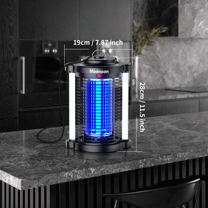 Plug-In Bug Zapper with Dual LED – 110V Electric Fly Killer & Mosquito Trap, Instant Kill for Mosquitoes, Flies & Cockroaches, with Bug Collector Tray, for Home, Office & Commercial Use (HK-5)