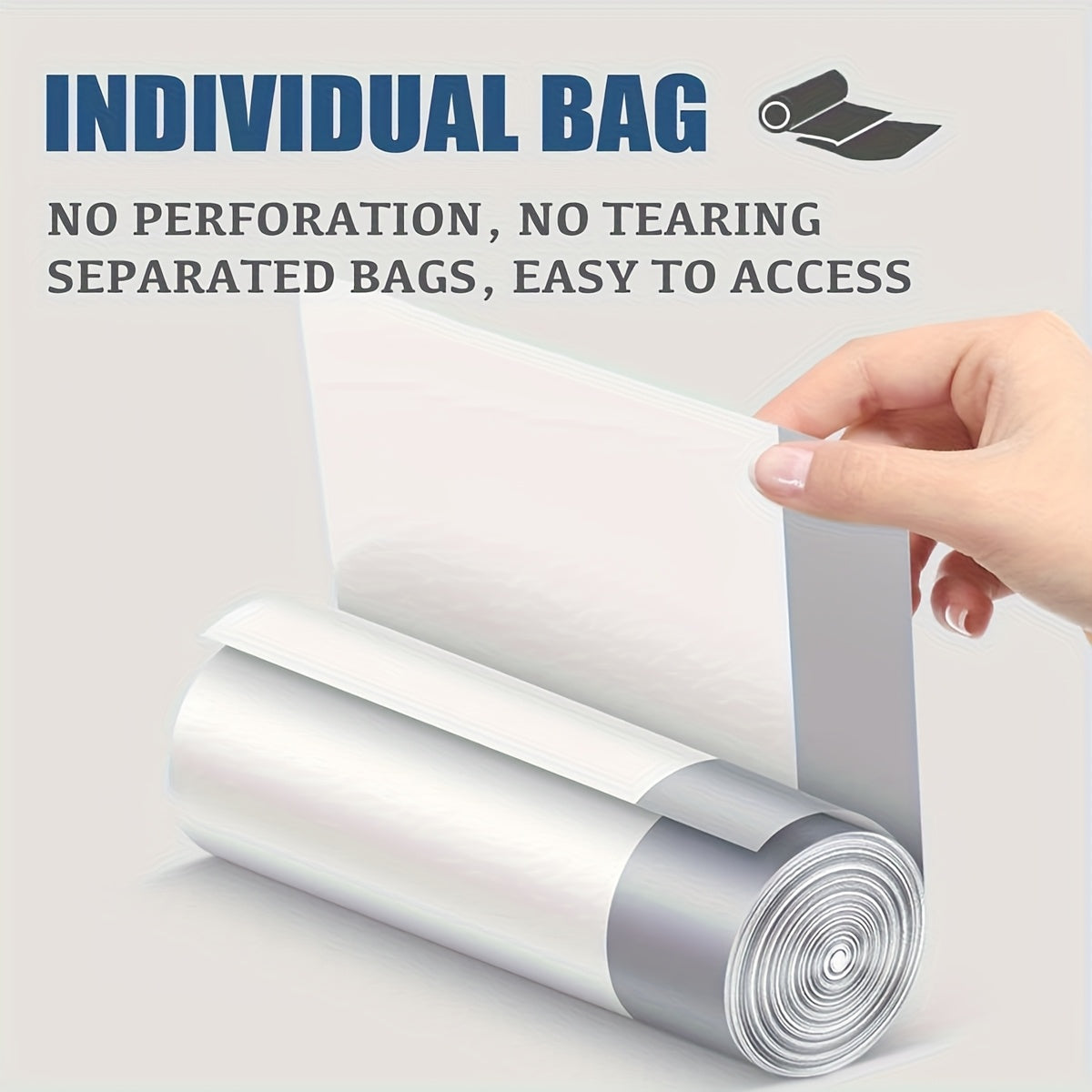 100/200-Pack/ 4/8 Rolls Heavy Duty 13 Gal Drawstring Trash Bags - Leak-Proof Commercial-Grade Garbage Liners for Restaurants, Offices & High-Traffic Areas - Extra Thick Tear-Resistant Design