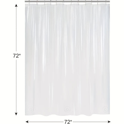 Bathroom Shower Curtain Plastic Shower Curtain Premium PEVA With Rust Proof Grommets Clear 8G Bathroom Accessories 72x72.