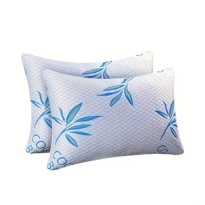 Pillows Set Of 2 - Hotel Luxury Bed Pillows for Sleeping 2 Pack, Supportive Breathable Down Alternative Gusseted Pillow for Side Stomach Or Back Sleepers