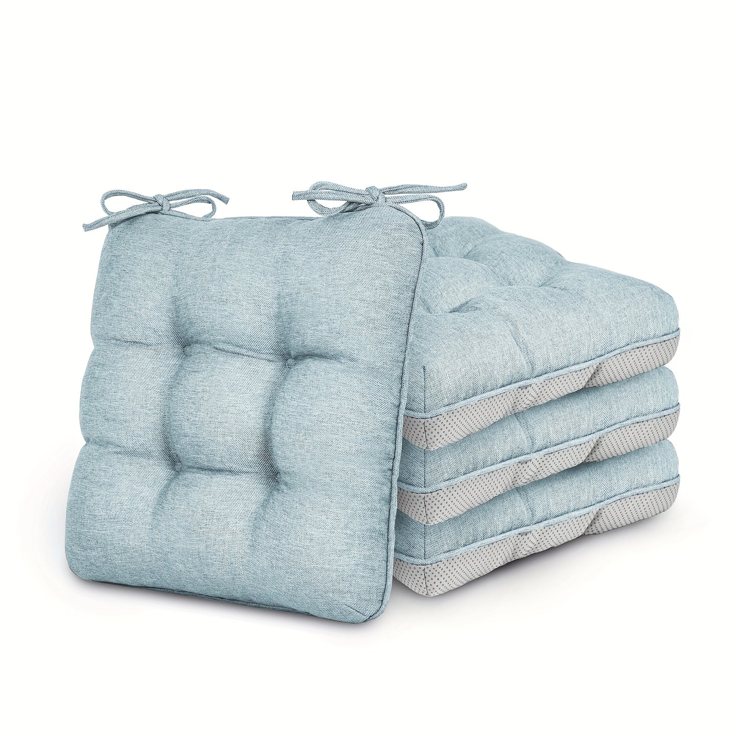 New Year 4/8pcs Memory Foam Chair Cushions, M L Size Available, Outdoor/Indoor Chair Pads for Dining Chairs 4/8 Pack, Seat Cushions for Kitchen, Dining Room, Office, Patio Chair