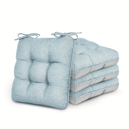 New Year 4/8pcs Memory Foam Chair Cushions, M L Size Available, Outdoor/Indoor Chair Pads for Dining Chairs 4/8 Pack, Seat Cushions for Kitchen, Dining Room, Office, Patio Chair