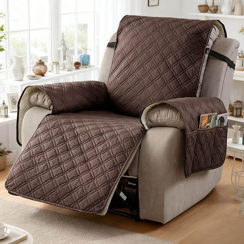 Multi-functional 23-inch Recliner Cover With Practical Pockets - Easy To Install, Scratch-resistant, Machine Washable, Suitable For Outdoor Use And Pet Protection, Easter Decoration