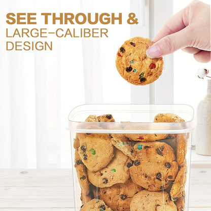 Set of 64 Airtight Food Storage Containers (32 Boxes And 32 Lids), Ideal for Organizing Your Kitchen And Pantry. Made from Bpa-Free Plastic, These Canisters Are Perfect for Storing Flour, Sugar, And Cereal, And Come with Labels And a Marker