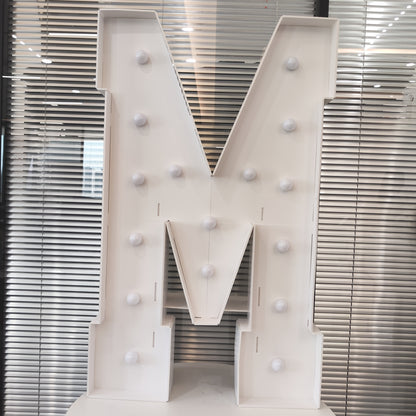 Cool White 120cm/4FT Tall Lighted Holiday Displays, LED Letter Board, BABY, LOVE, HBD With Cool White Lights For Wedding, Proposal, Birthday Party, Anniversary, Graduation Decor
