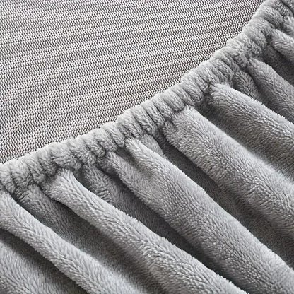 Double-Sided Velvet Sheet Set – Soft Warm Milk Velvet & Suede Fitted Sheet with Pillowcases All Seasons Twin Full Queen King