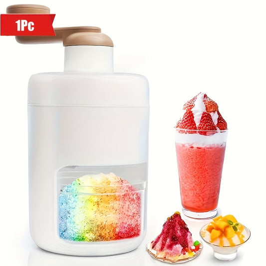 Manual Ice Shaver Machine – Hand-Powered Snow Cone Maker & Ice Crusher, BPA-Free, Portable for Home, Parties, Picnics & BBQs, Includes Ice Cube Trays, Easy to Use Shaved Ice Maker for Kids & Adults