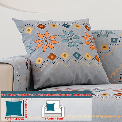 1pc of Bohemian-Style Sofa Mat Suitable for Any Season, Featuring a Easy And Modern Design, Pet-Friendly Materials, And Resistance to Slipping And Scratching, Serving As a Protective Cover for Home Decor