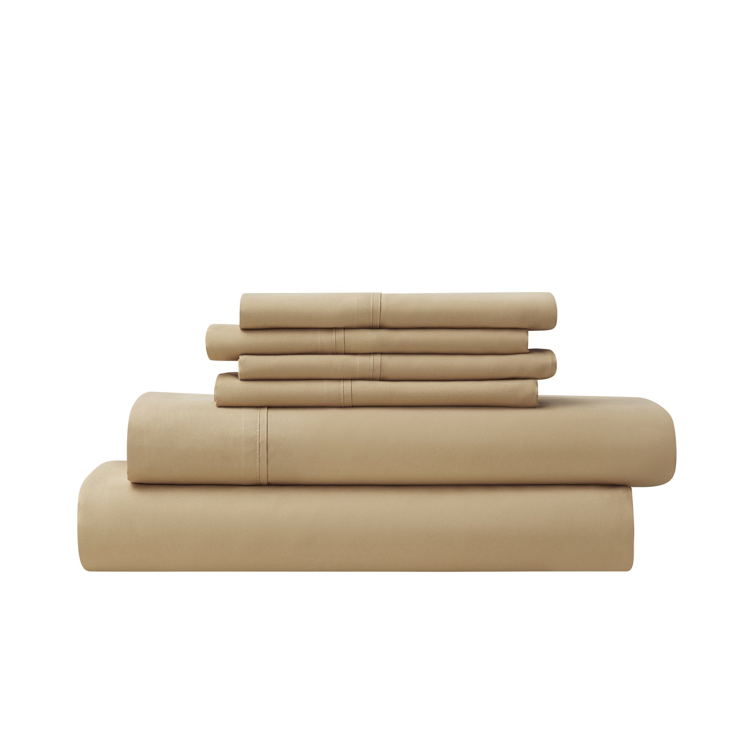 Bibb Home 2000 Thread Count 6 Piece Bamboo Sheet Set – Summer Satin Cooling, Deep Pocket, 6-Pc Egyptian Luxury, Bonus Pillowcases